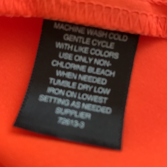 WORTHINGTON Ruffled sleeve TOP XL VIBRANT ORANGE - Picture 5 of 5